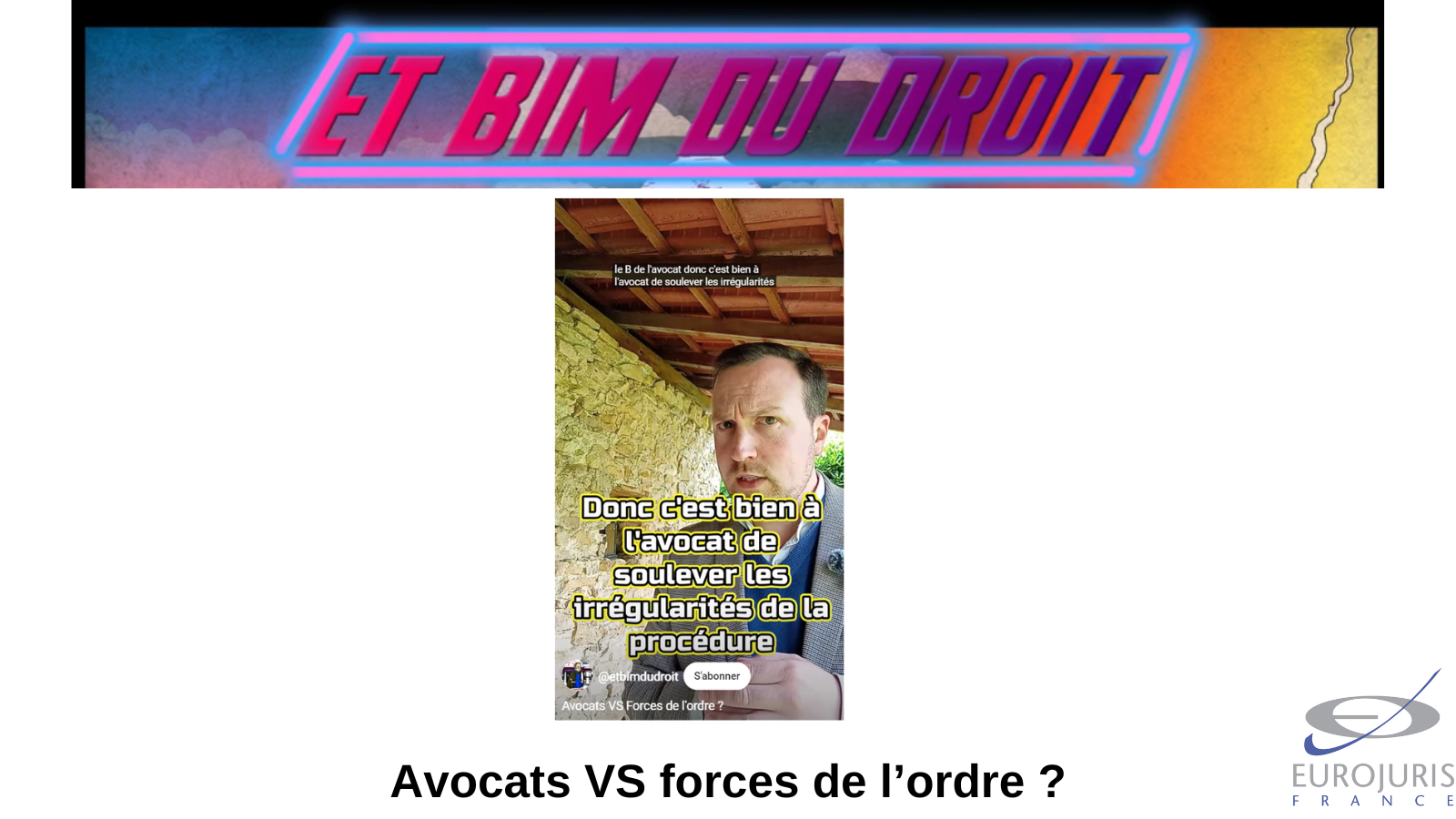 Avocats et force de l'ordre