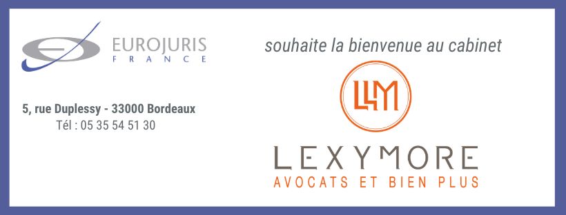 Cabinet Lexymore intègre Eurojuris France