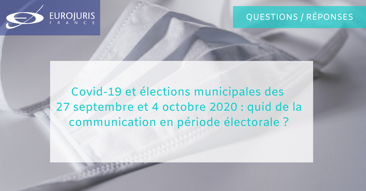 Communication élections et coronavirus