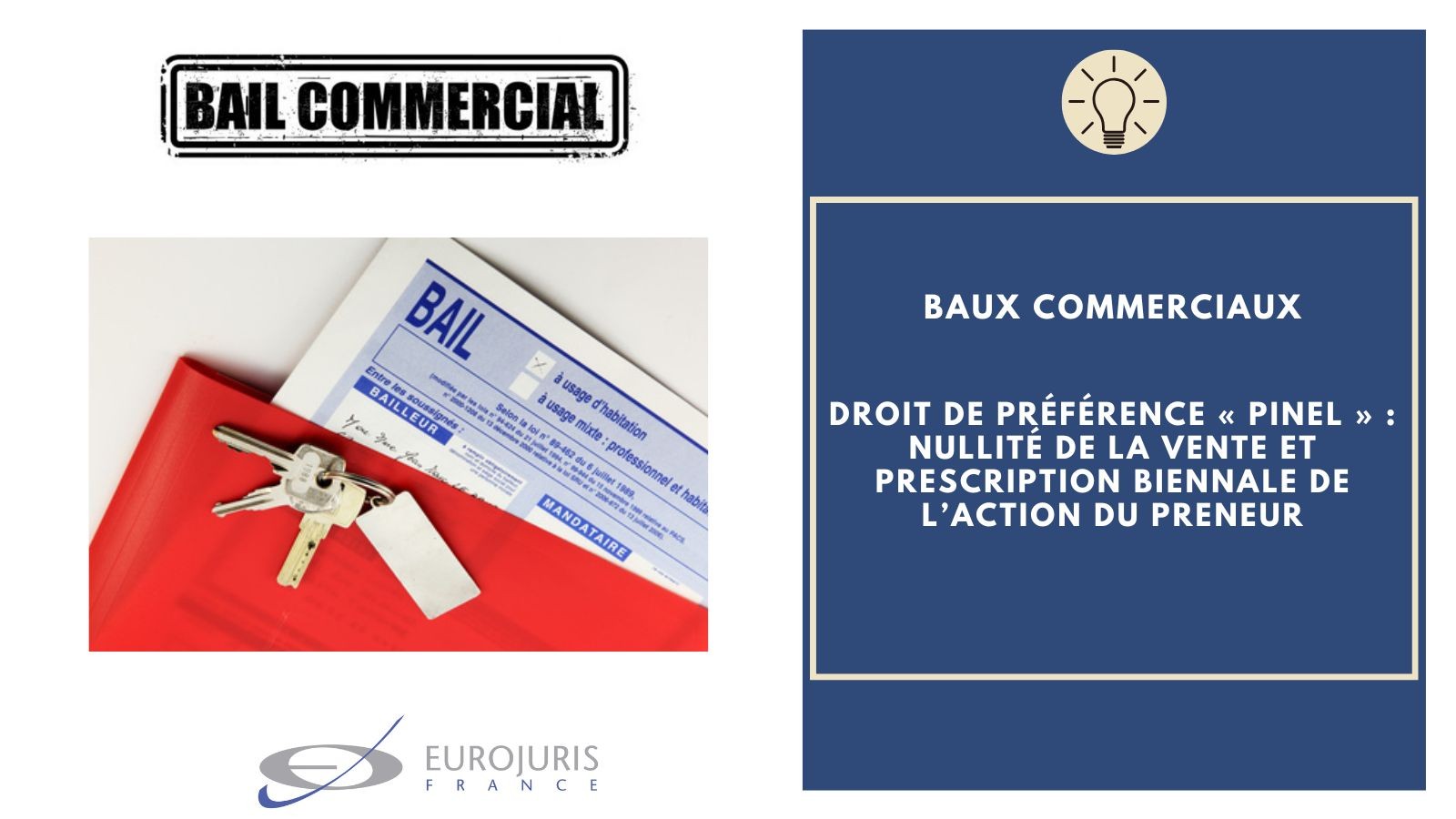 Droit de préférence Pinel