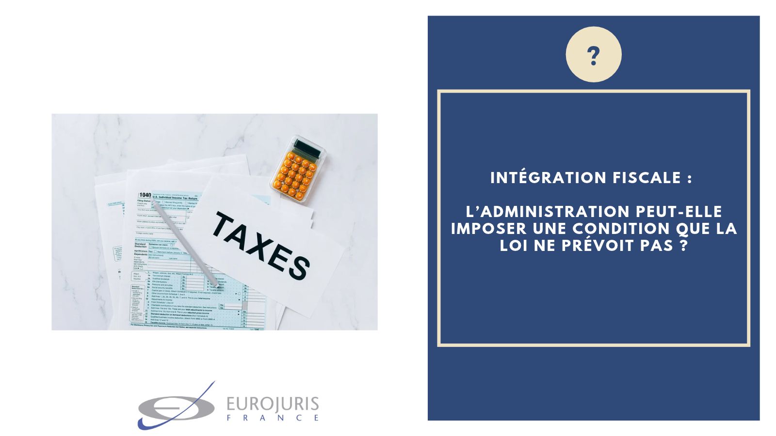 Holding et intégration fiscale