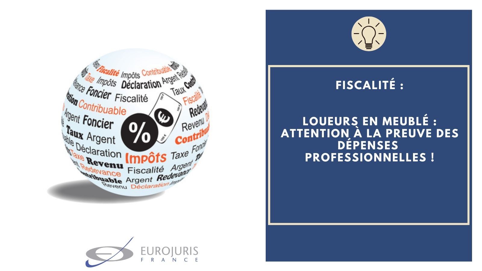 Loueur en meublé preuve des dépenses professionnelles