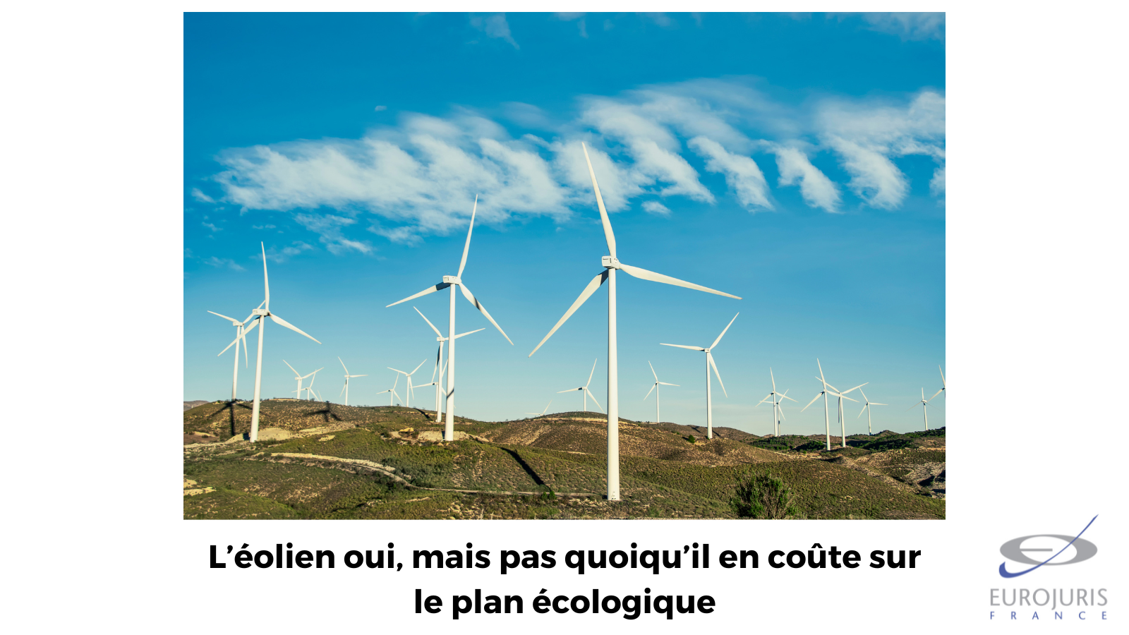 L’éolien oui, mais pas quoiqu’il en coûte sur le plan écologique