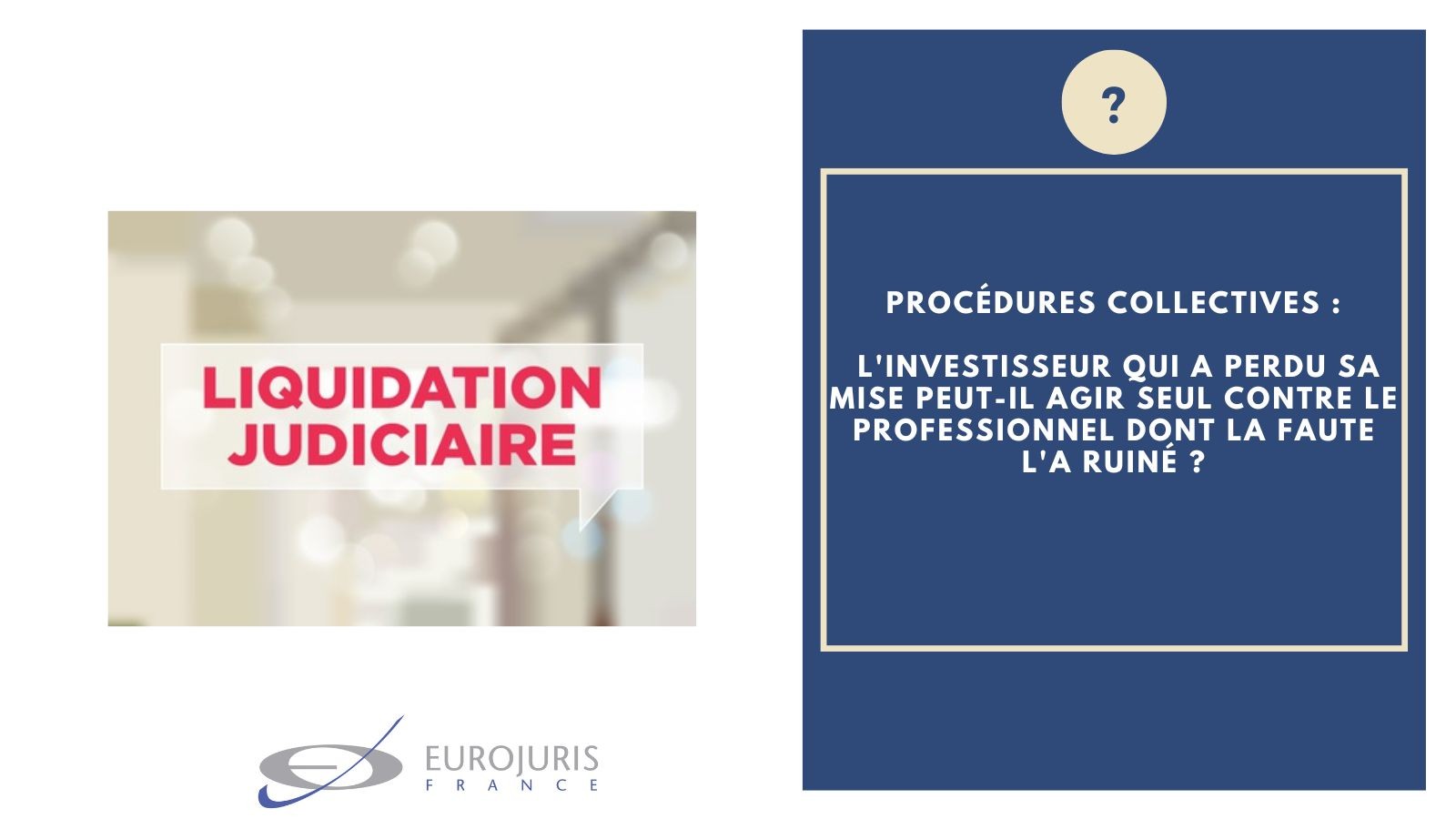 Procédures collectives et action contre professionnel fautif