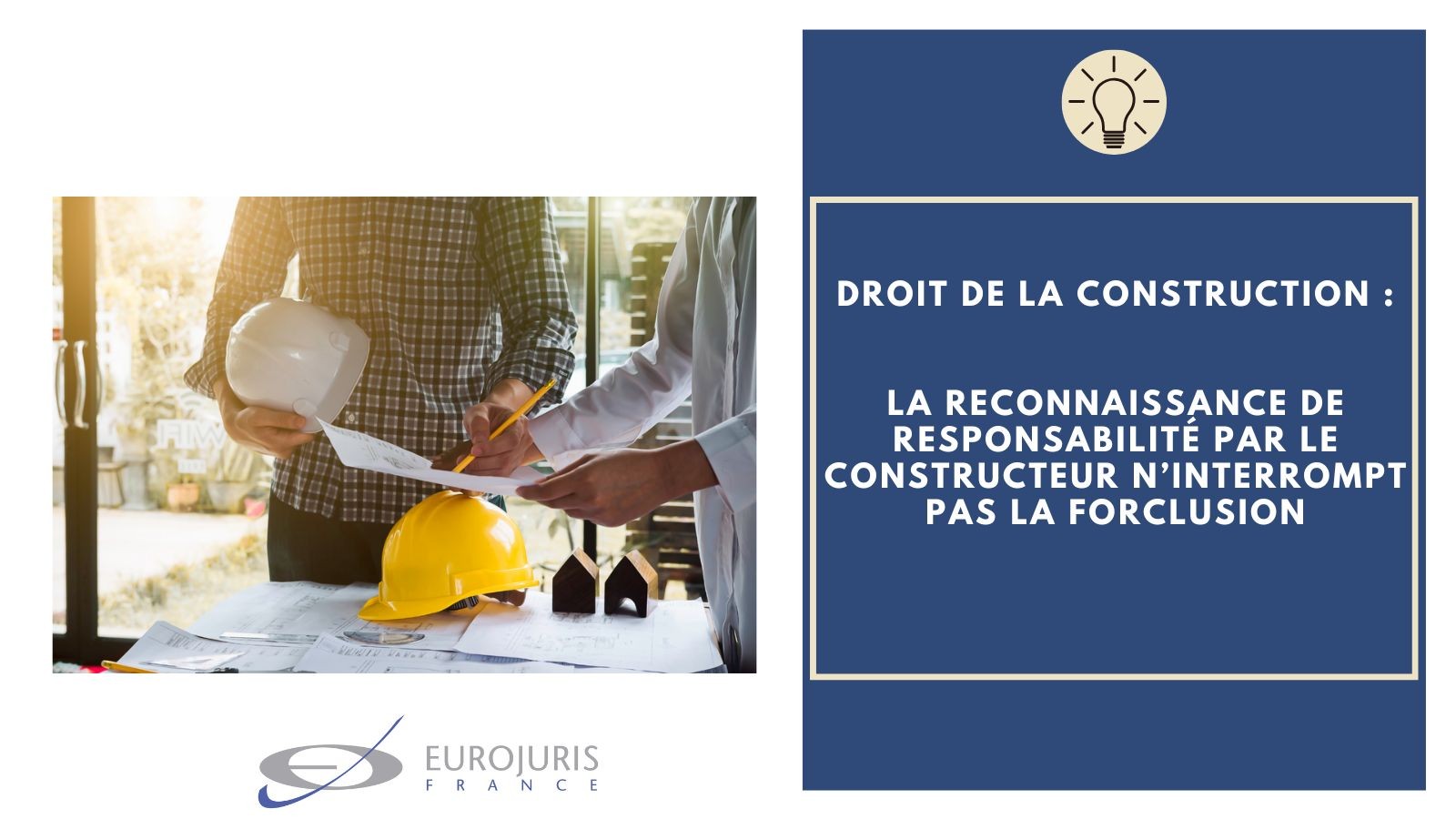Reconnaissance responsabilité constructeur Reconnaissance responsabilité constructeur