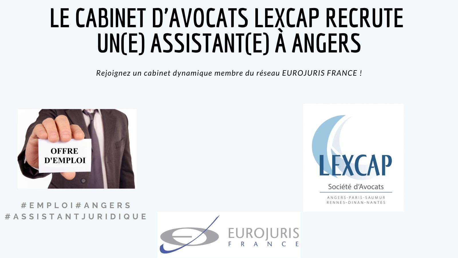 Recrutement assistant cabinet Lexcap Angers