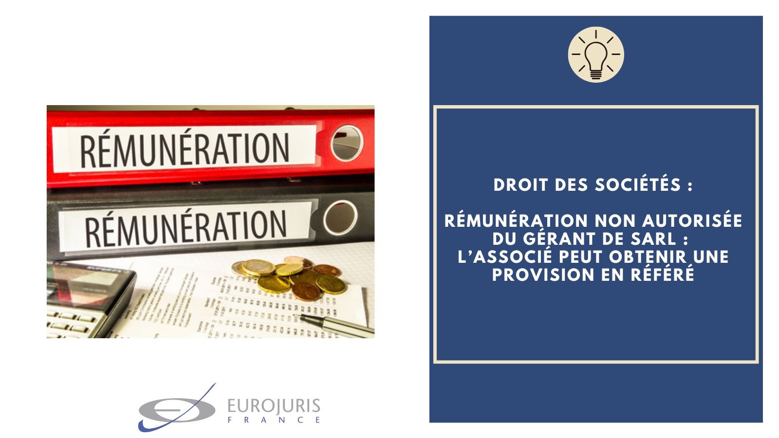Rémunération non autorisée gérant SARL