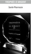 Trophées du droit: le Cabinet Bismuth reçoit le Trophée d'argent dans la catégorie Santé Pharmacie