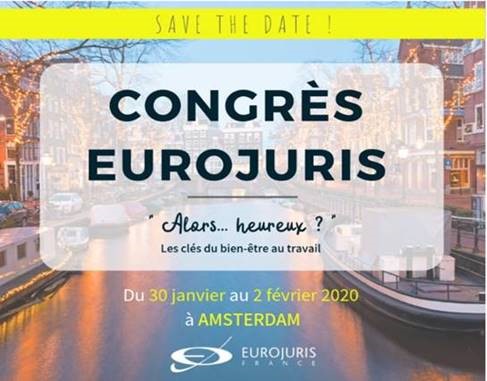 Congrès EUROJURIS 2020 à AMSTERDAM